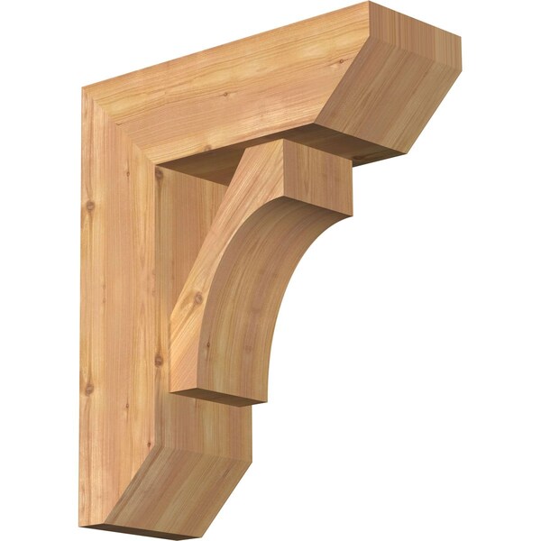 Ekena Millwork Westlake Slat Smooth Bracket w/ Offset Brace, Western Red Cedar, 7 1/2"W x 20"D x 24"H BKT0806X20X24WTL06SWR - main